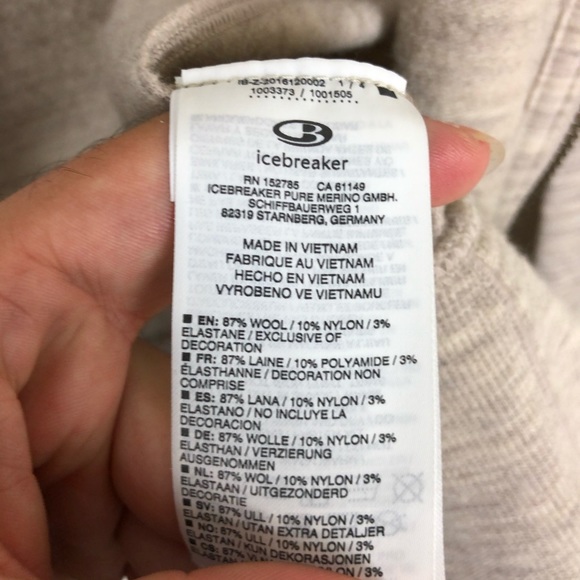 ICEBREAKER MERINO WOOL DIA FLEECE HOODIE SWEATER S - Picture 9 of 9